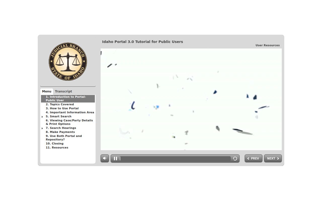 Bannock County criminal court case iCourt tutorial
